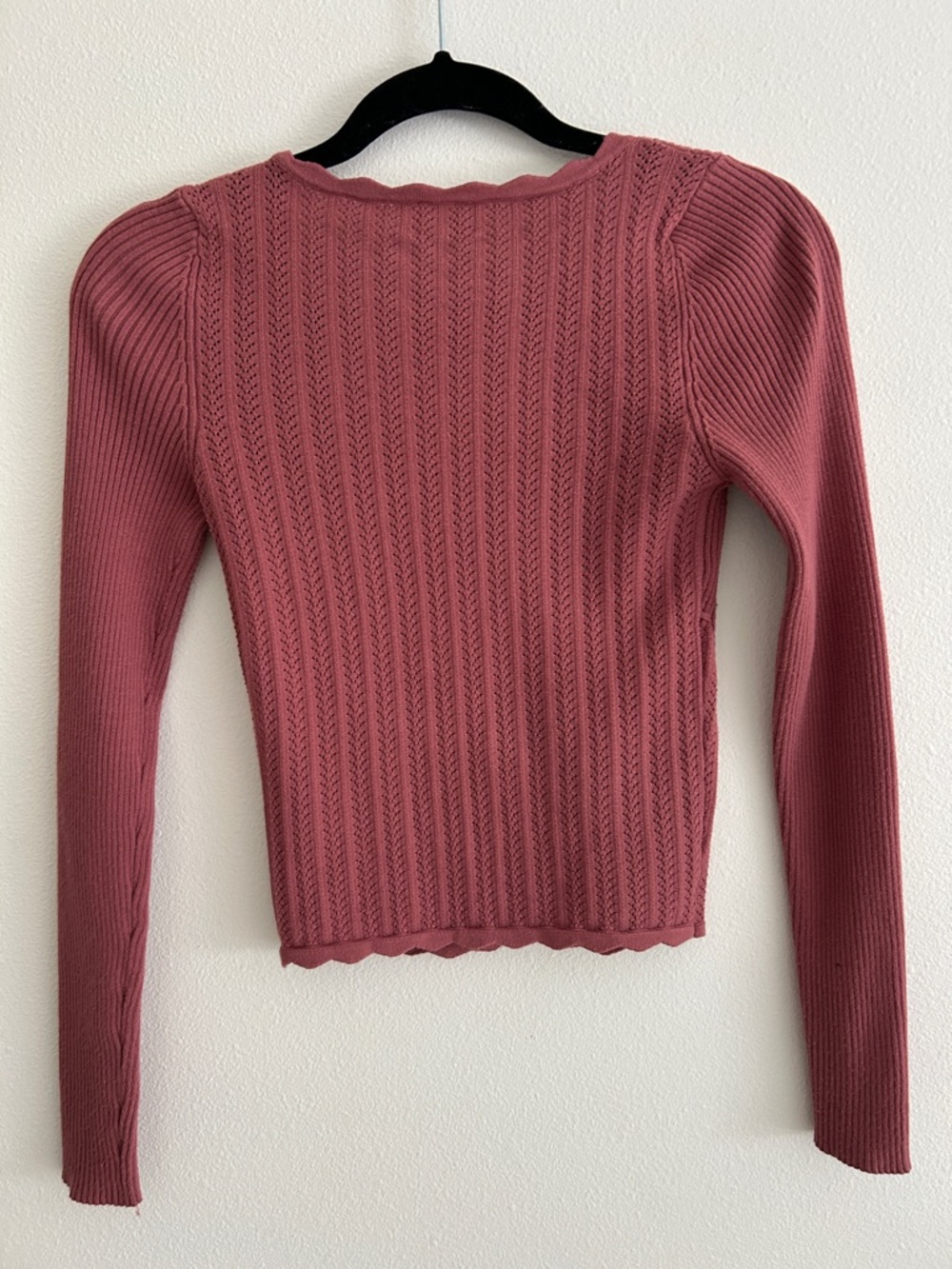 Aritzia Wilfred Shirt Sweater Size Small Mauve Pink - Picture 4 of 5